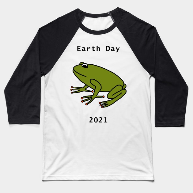 Frog for Earth Day 2021 Baseball T-Shirt by ellenhenryart